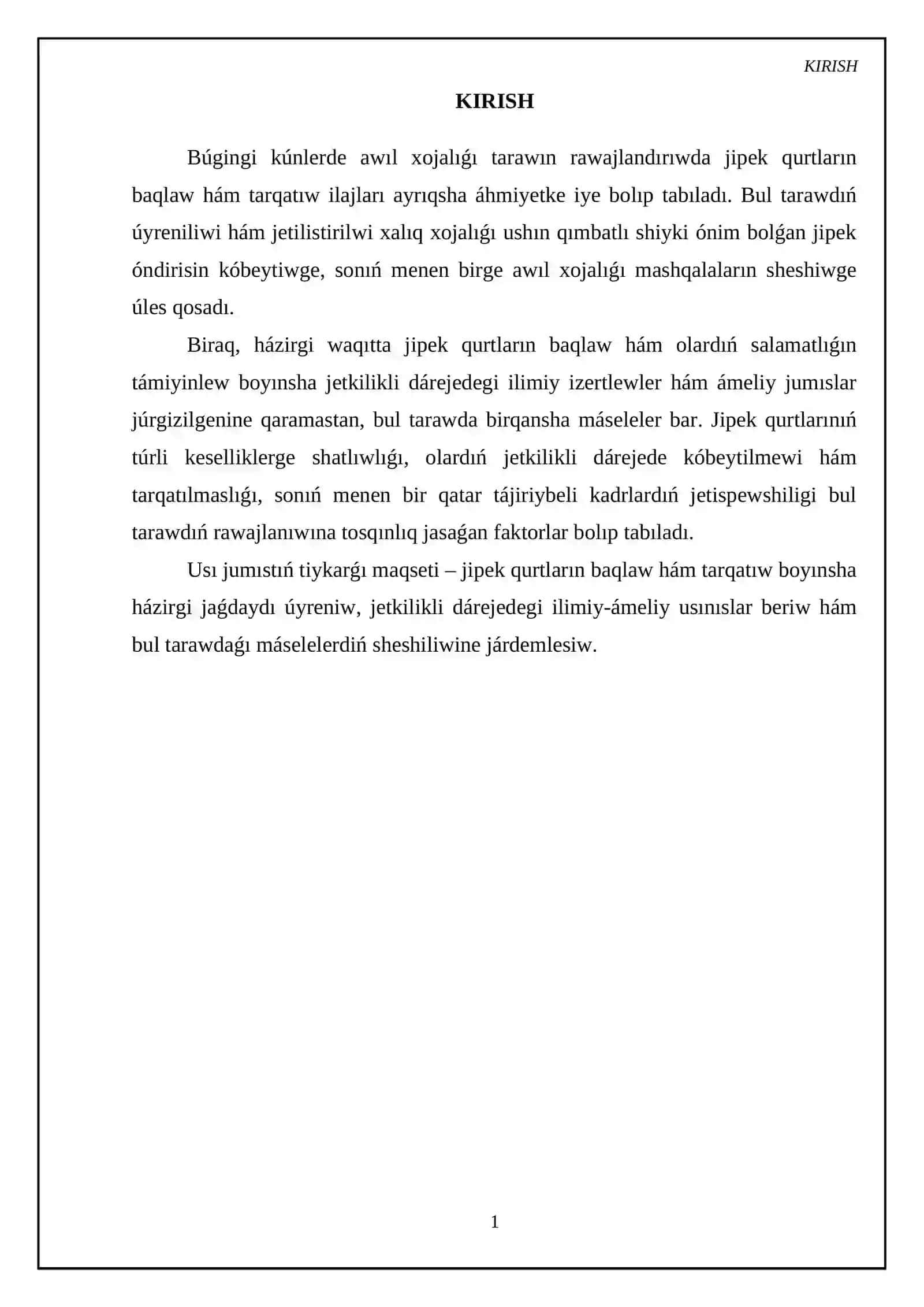 Janlanǵan jipek qurtlarin baqlaw hám tarqatıw 3