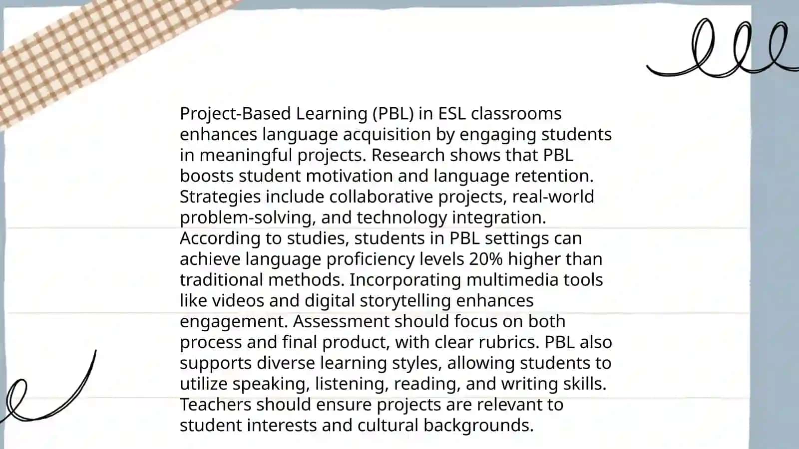 Project and problem - based approaches to English language teaching and assessment 3
