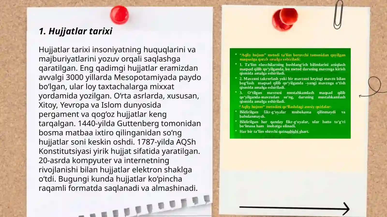 Hujjatchilik tarixi. Hujjat turlari 3