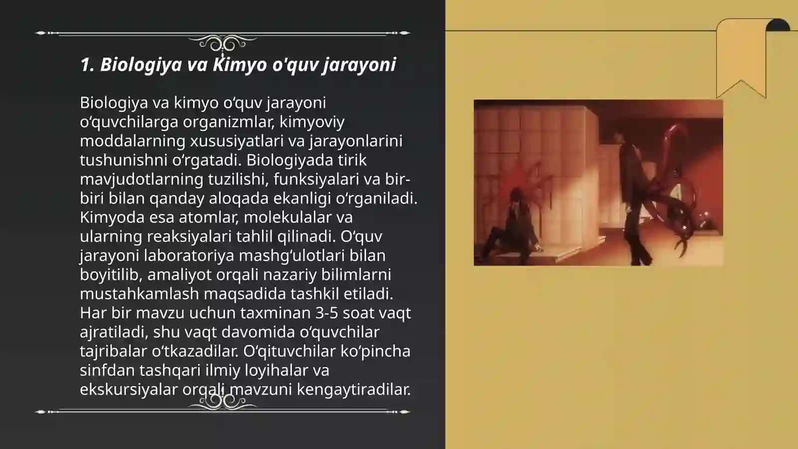 Biologiya va Kimyo o'quv jarayoni 3