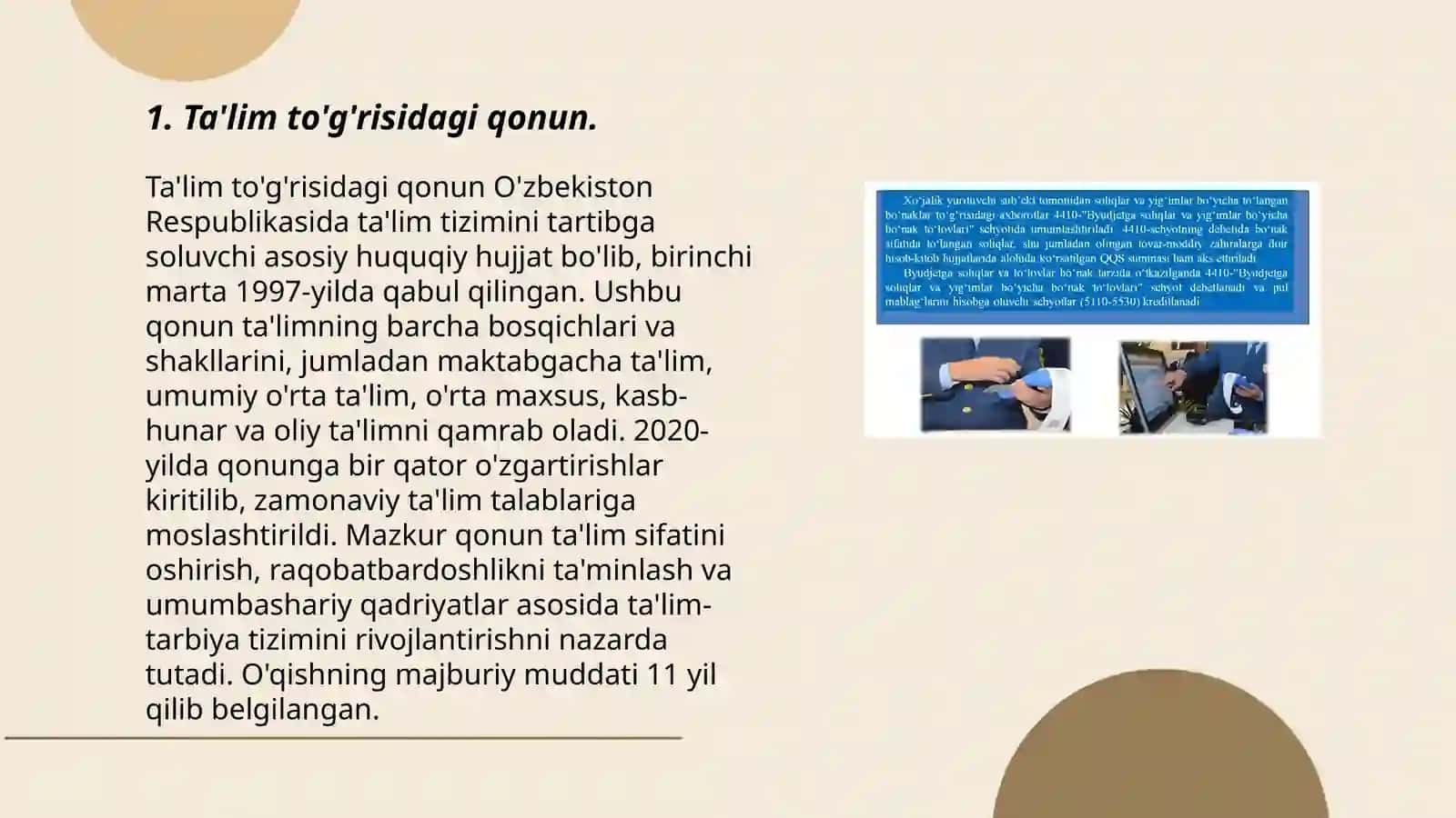 Ta'lim to'g'risidagi qonun 3