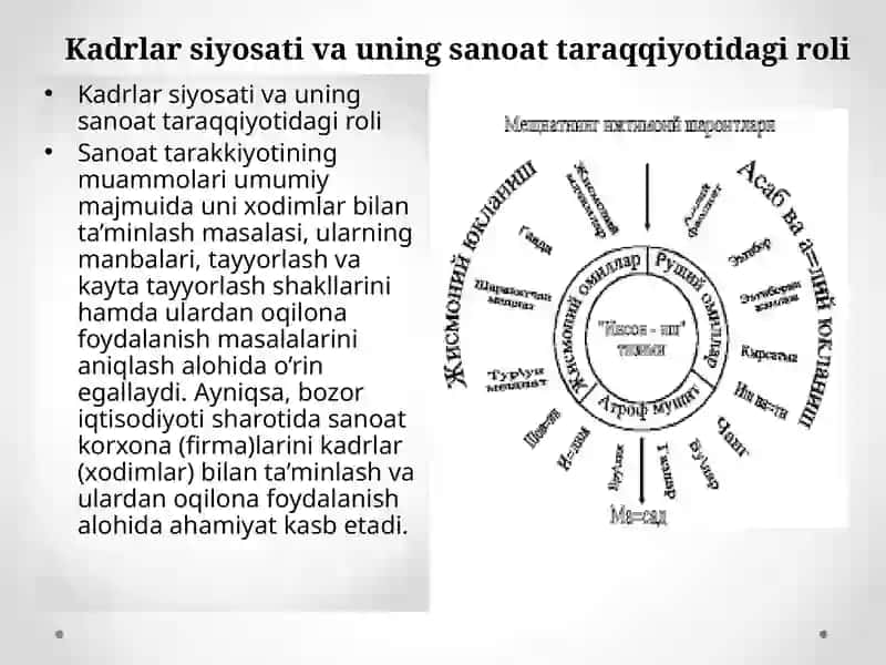 SANOATDA KADRLAR VA MEHNATGA HAQ TO’LASH 3