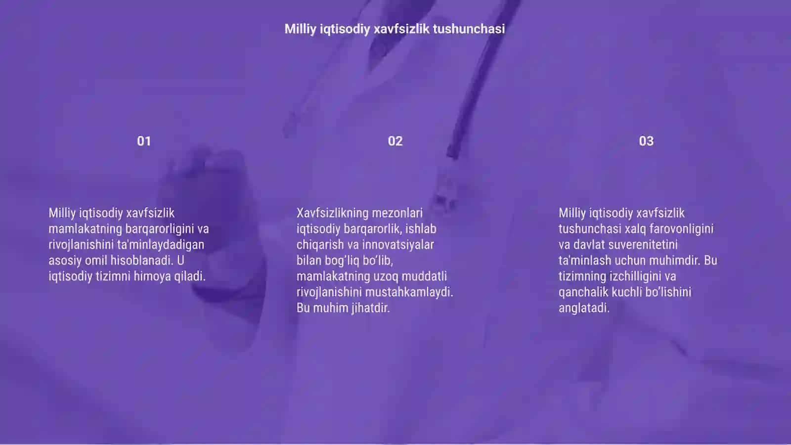 Milliy iqtisodiy xavfsizlikning mezonlari 3