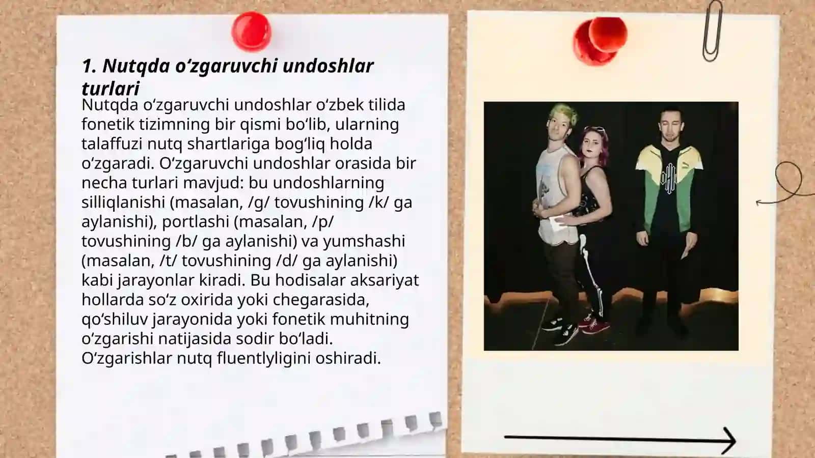 Nutqda o‘zgaruvchi undoshlar 3