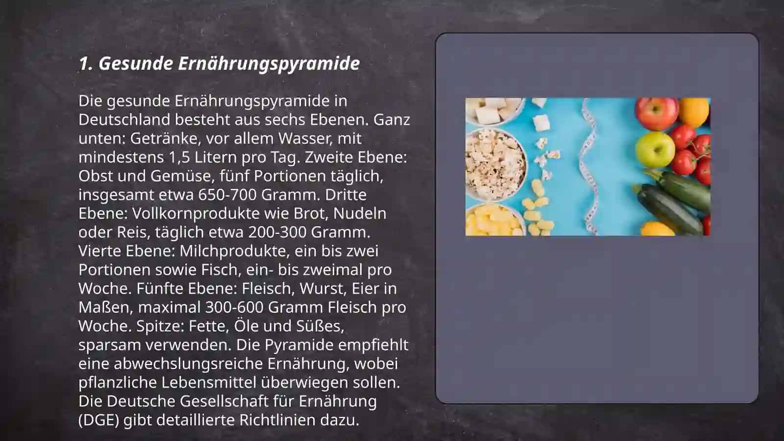 Gesunde Ernährungspyramide 3