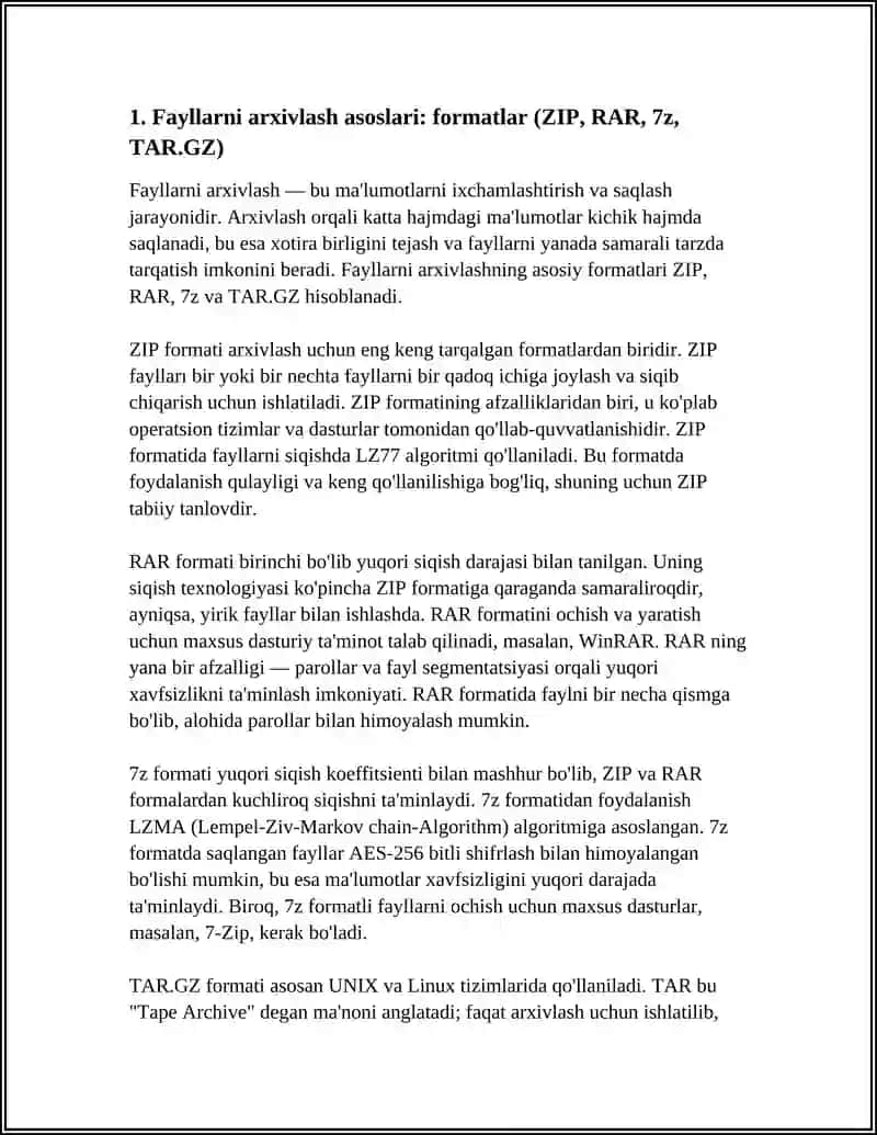 Fayllarni Arxivlash va Viruslardan Himoya Qilish 3