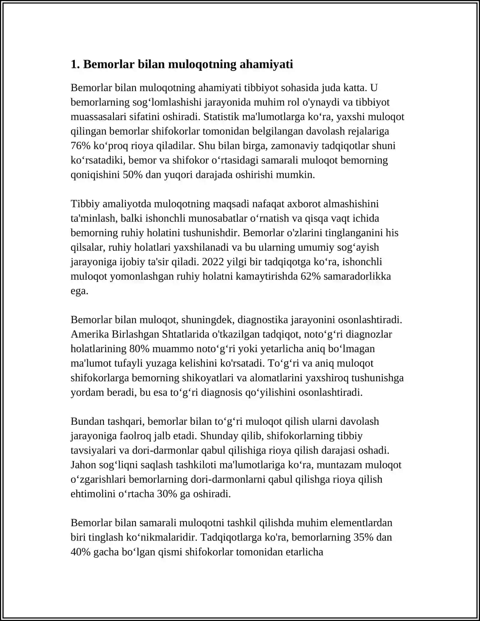 BEMORLAR BILAN VERBAL VA NOVERBAL MULOQOT VA UNING ELEMENTLARI 3