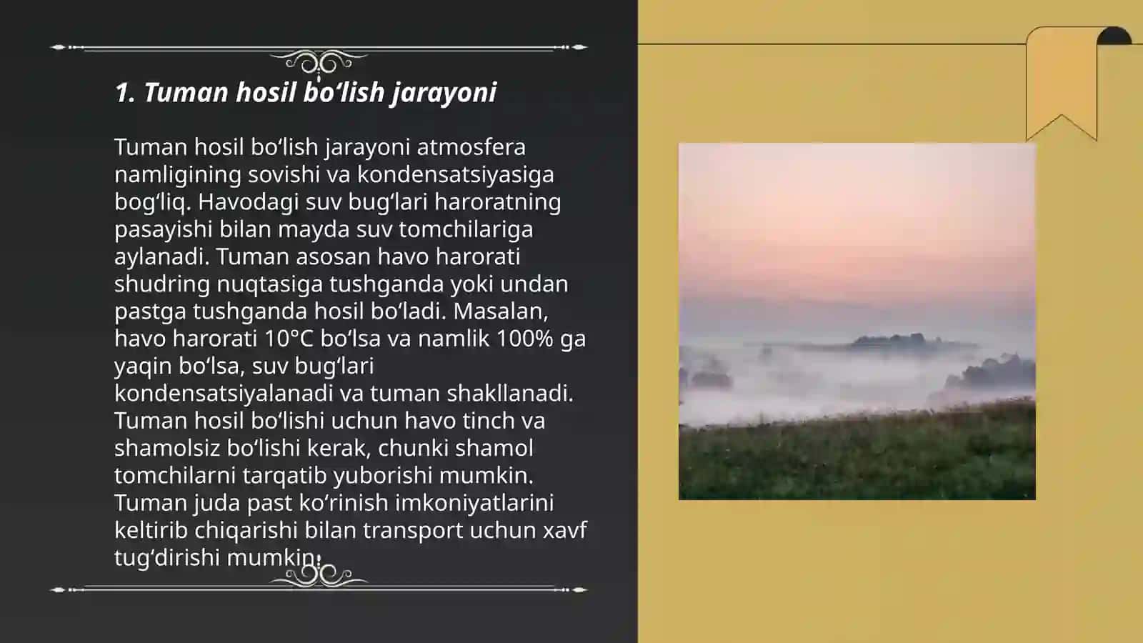 Tuman hosil boʻlishi 3