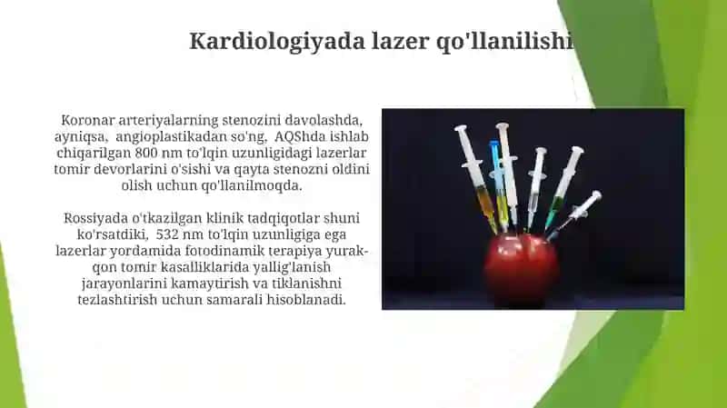 Lazerning tibbiyotda qo'llanilishi 3