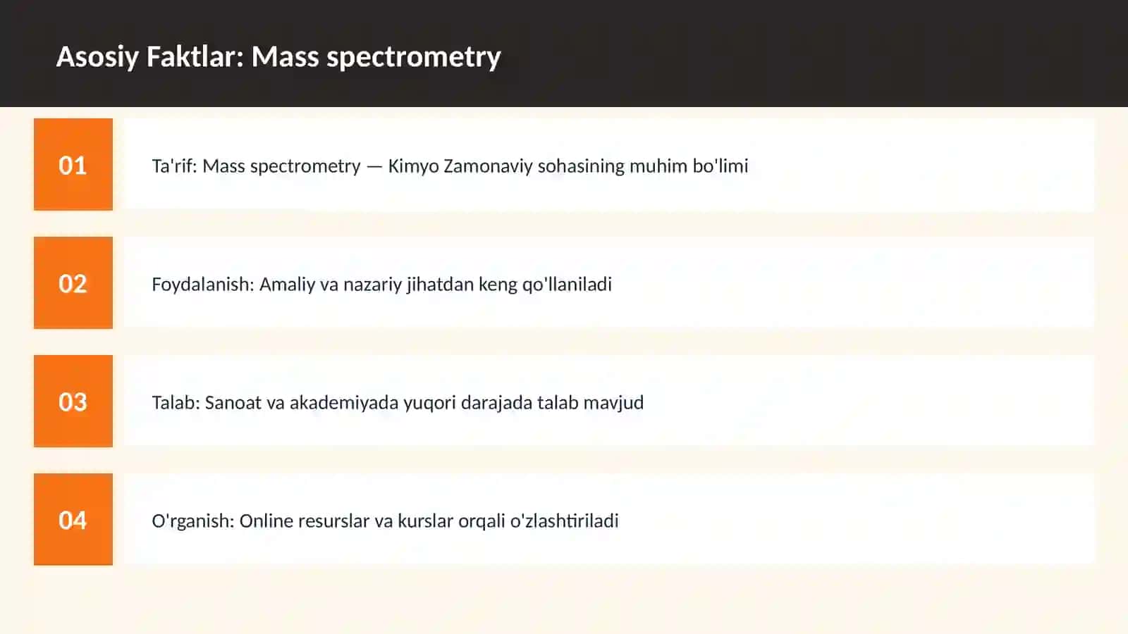 Mass spectrometry 3