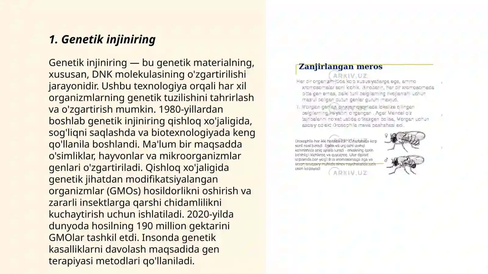 Genetikaning yangi tarmoqlari 3