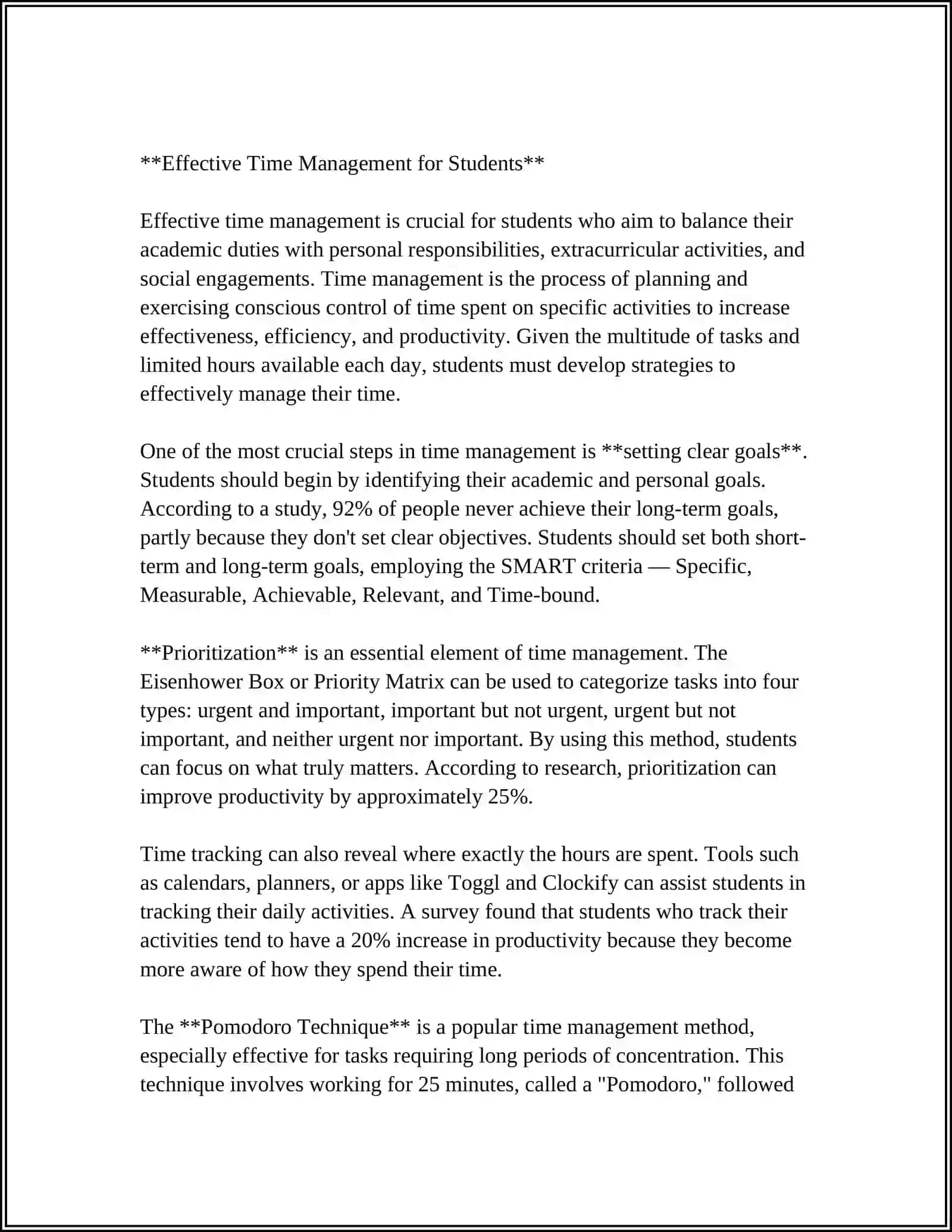 Effective Time Management for Students 3
