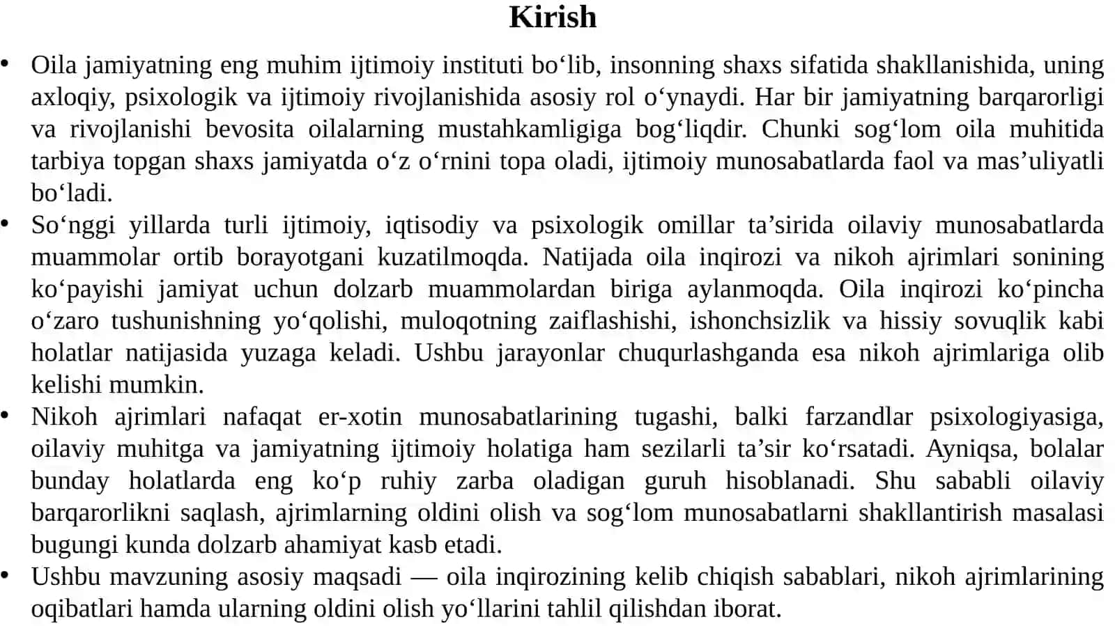 Oila inqirozi va nikoh ajrimlari 3