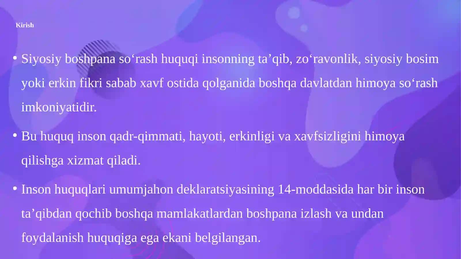 SIYOSIY BOSHPANA SO‘RASH HUQUQI 3