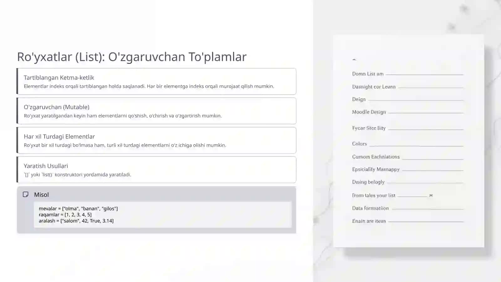 Ma'lumotlar Tuzilmalari Nima? 3