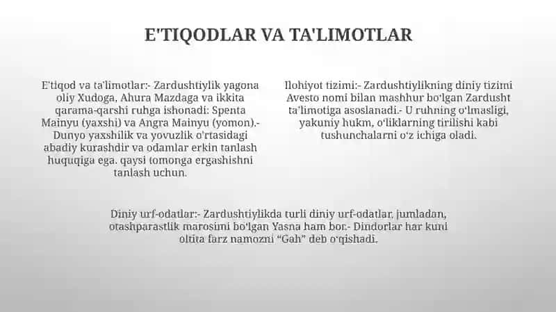 Zardushtiylikning Teologik Tizimi Va Diniy Marosimlari 3