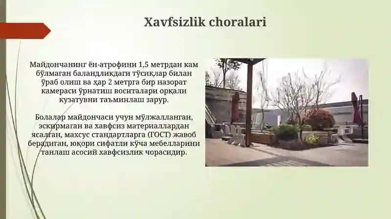 Bog' Mebel va Yoritish Elementlari 3