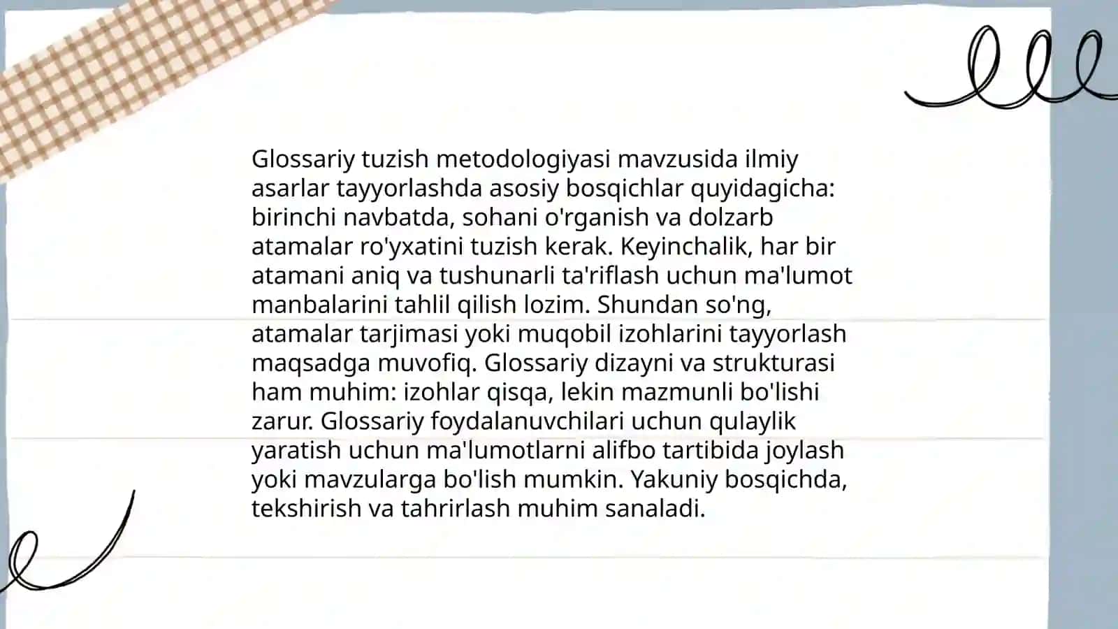 Glossariy tuzish metodologiyasi 3