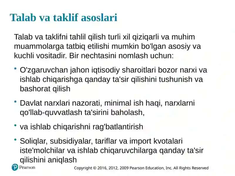 Mavzu: Talab va Taklif 3