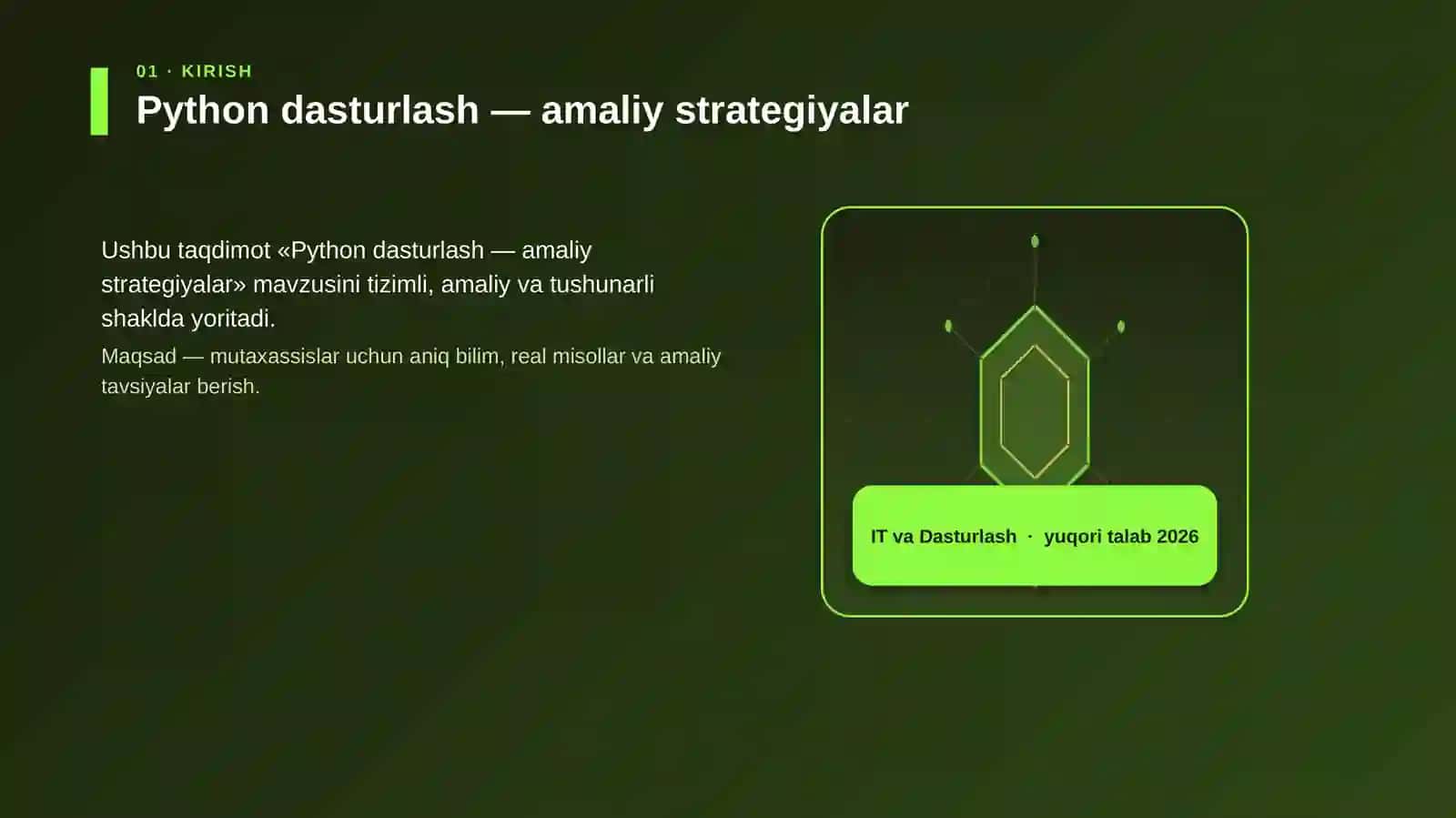 Python dasturlash — amaliy strategiyalar 3