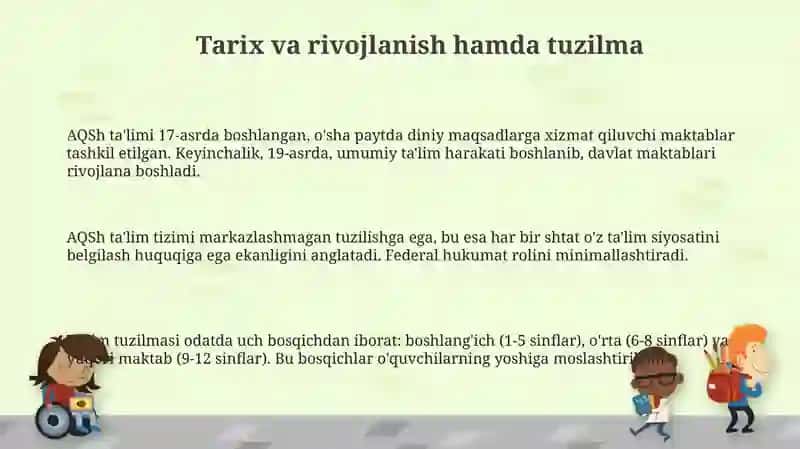 AQShda ta‘lim tizimining Qiyosiy tahlili 3