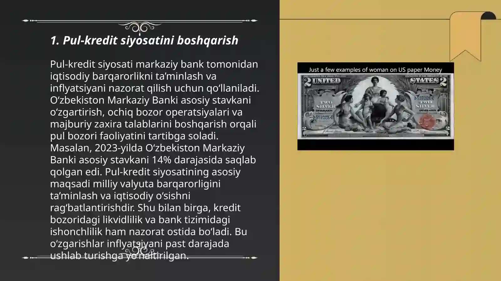 Monetar siyosatda taregenlash vositalari 3