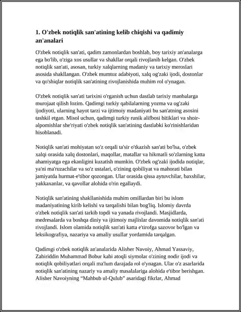 O'zbek Notiqlik San'ati Tarixini O'rganish 3