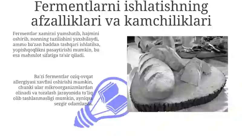 Fermentlarning unvanonsanoatida ishlatilishi 3