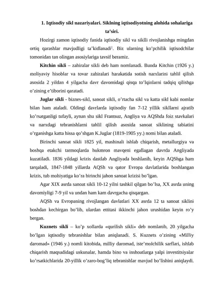 Iqtisodiyotning siklligi va makroiqtisodiy beqarorlik 3