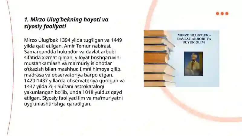 Mirzo Ulug’bek - olim va davlat arbobi 3