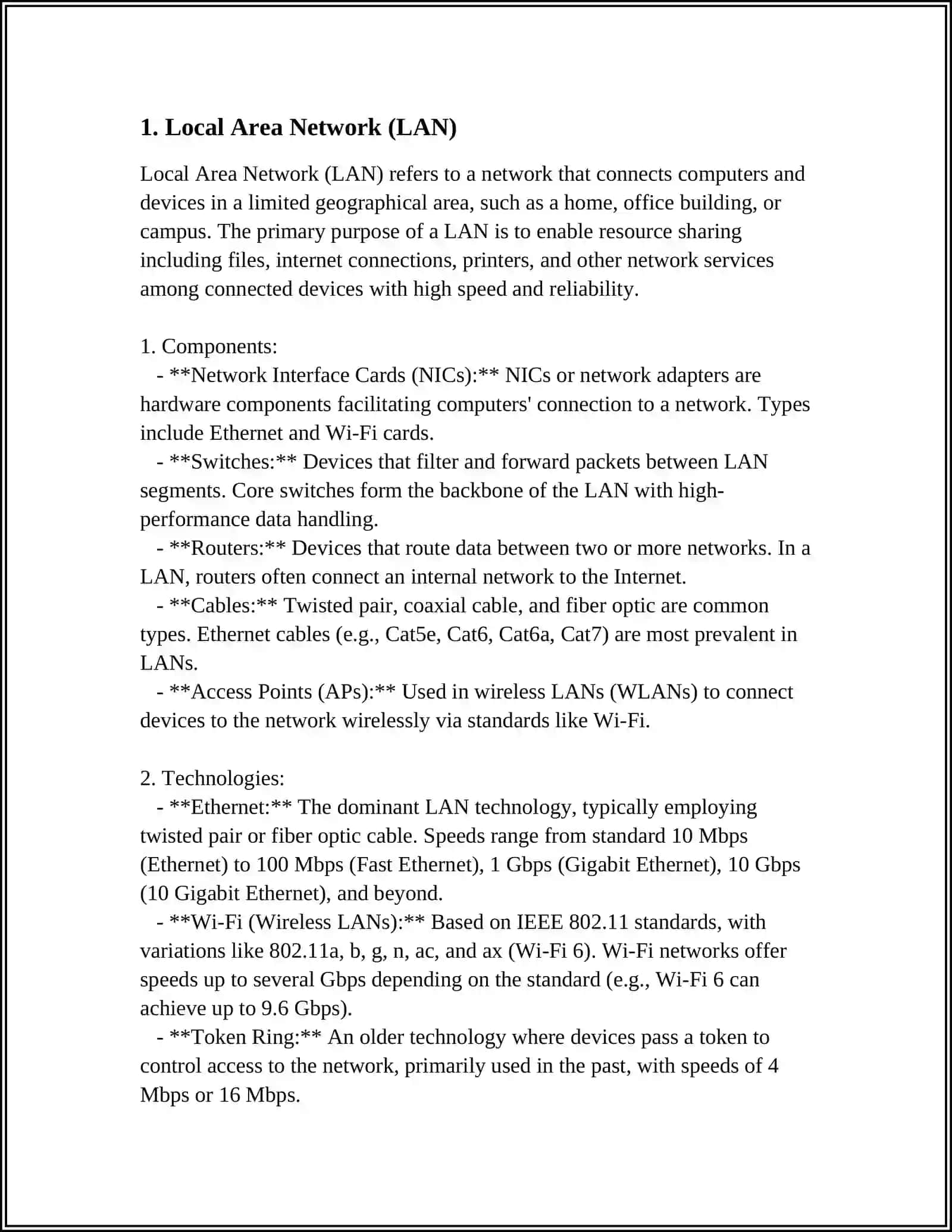 TYPES OF NETWORKS 3