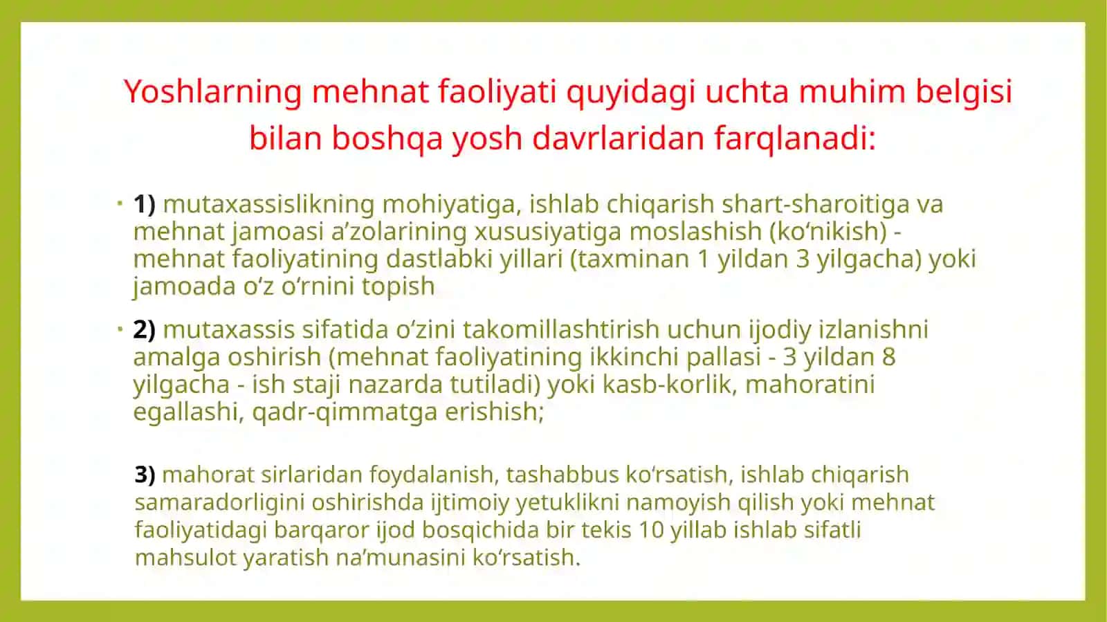 Yoshlik davridagi aqliy rivojlanish xususiyatlari 3