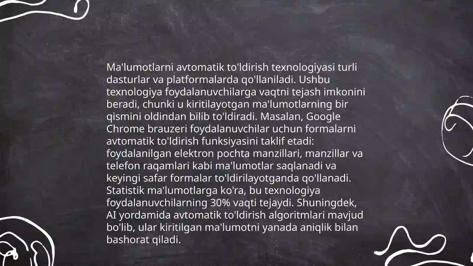 Avtotóldirishlar va avtohisoblashlar 3