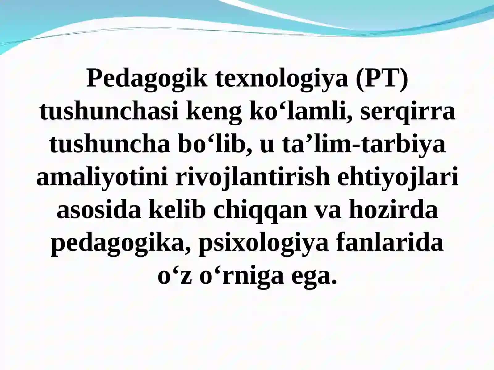 PEDAGOGIK TEXNOLOGIYALARNING RIVOJLANISH TARIXI 3