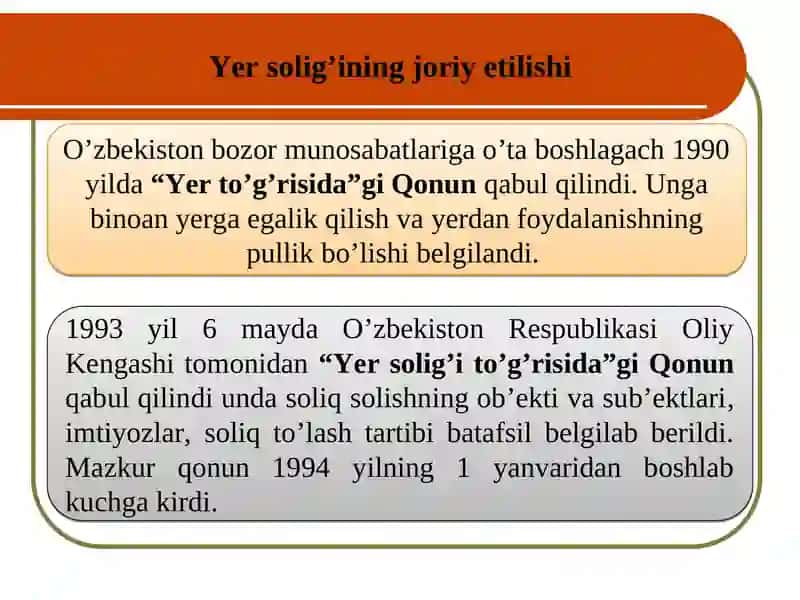 Yuridik shaxslardan olinadigan Yer Soligi 3