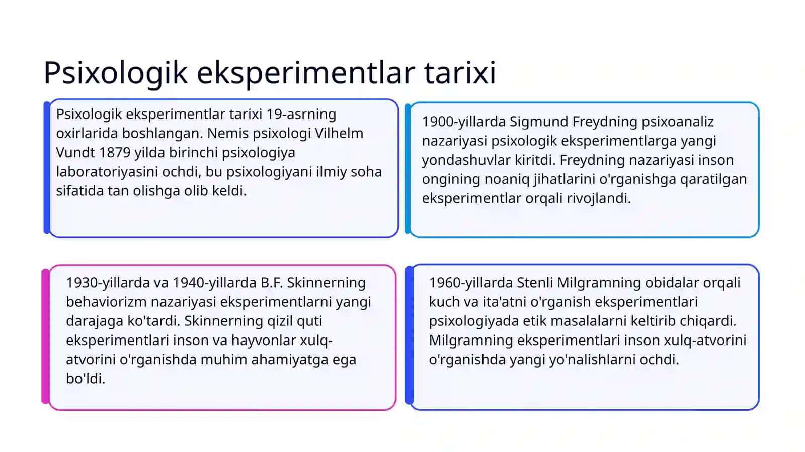 Psixologik eksperimentning asoslari 3
