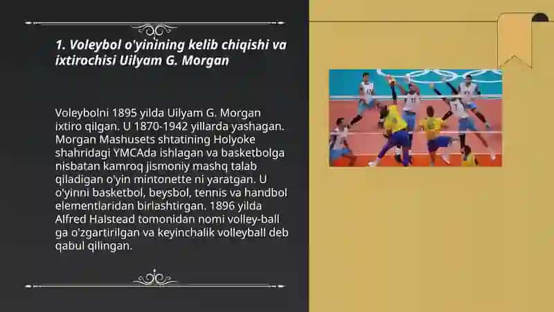 Voleybol o’yinining tarixi va rivojlanishi 3