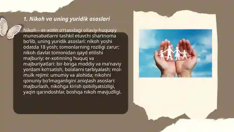 Nikoh va uning yuridik asoslari 3