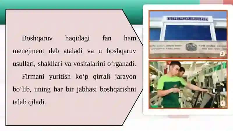 Firmani boshqarish-menejment 3