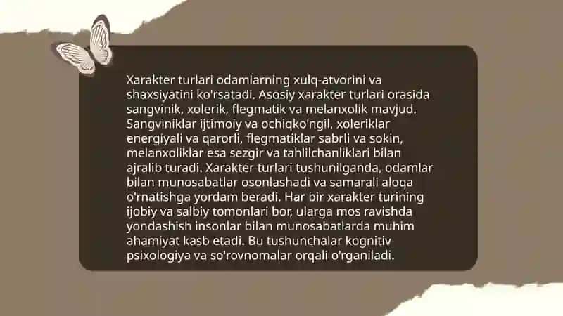 Xarakter, Temperament, Qobiliyat 3