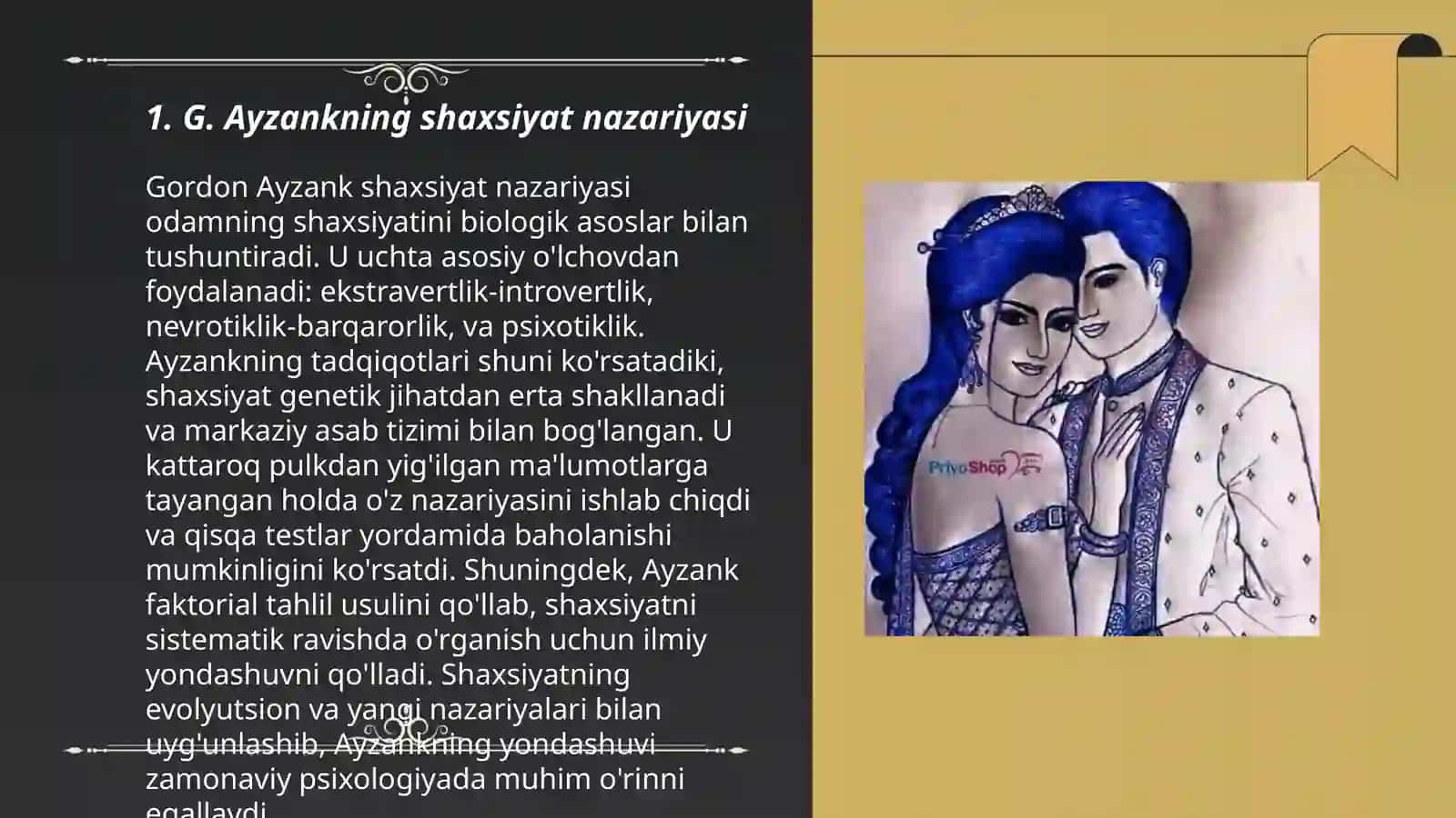 G. Ayzank shaxsiyat nazariyasi 3