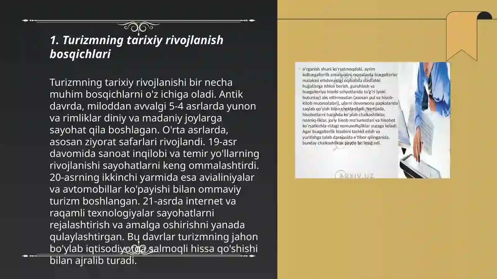 Turizmning tarixiy rivojlanish bosqichlari 3