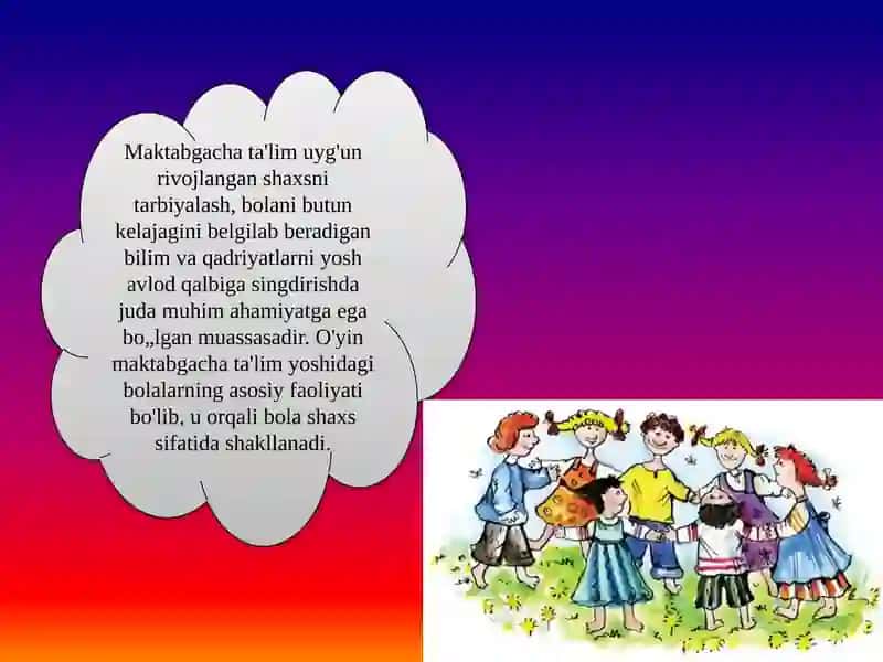 Mavzu:O`yining mazmun mohiyati va o`ziga xosligi 3
