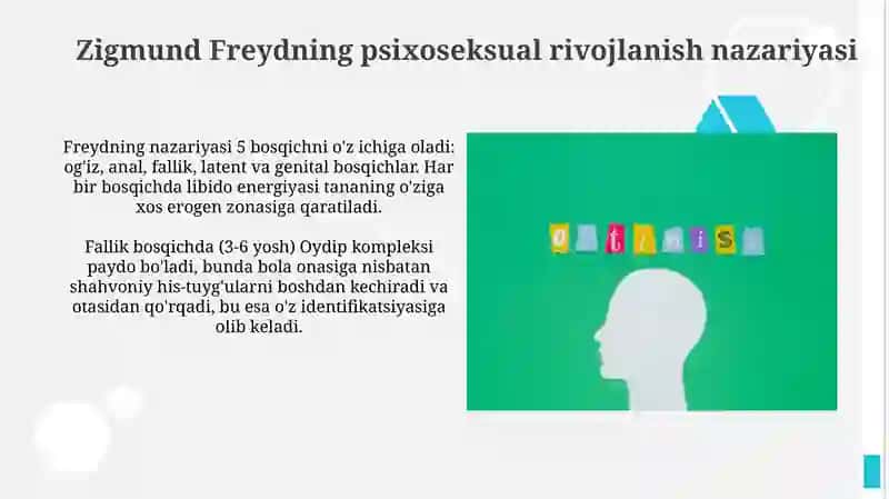 Psixologik rivojlanish bosqichlari 3