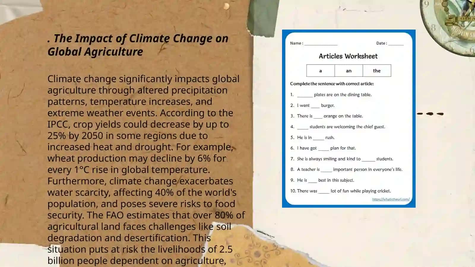 The Impact of Climate Change on Global Agriculture 3