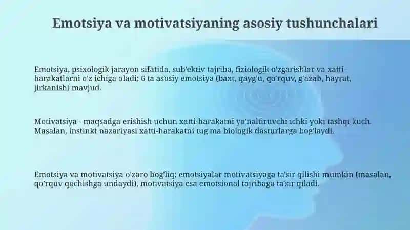 Emotsiya va motivatsiya 3