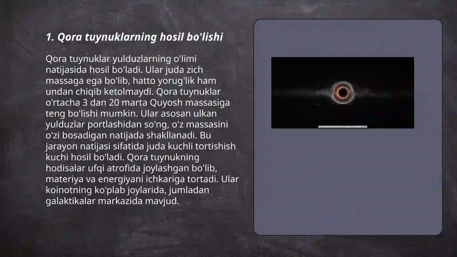 Qora tuynuk haqida 3