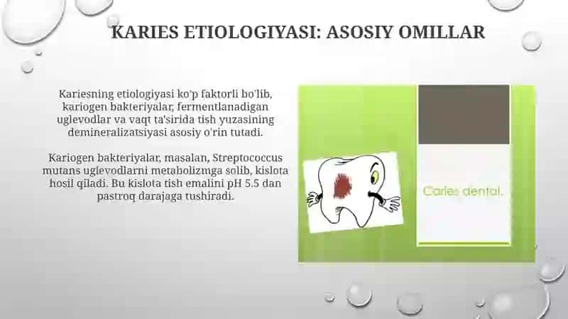 Kariesning etiologiyasi 3