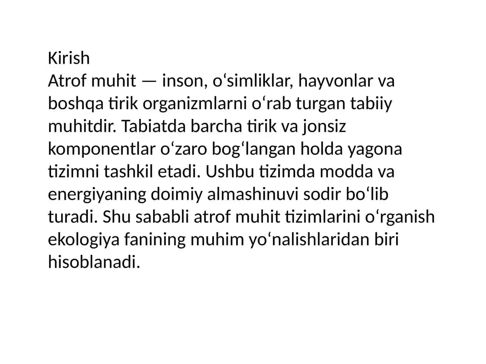 Atrofmuhittizimlari:modda,energiyavahayot 3