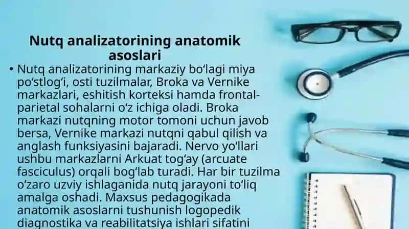 Nutq Analizatorlarining Markaziy qismi faoliyati mexanizmlarini va ahamiyati 3